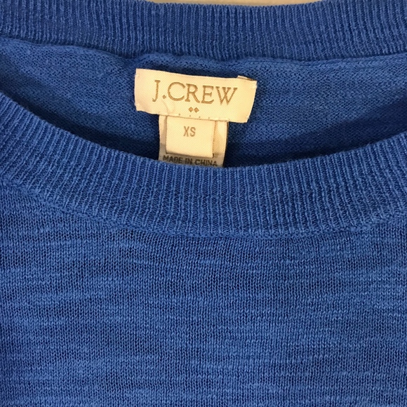J.Crew Blue Crewneck Sweater XS - Picture 4 of 4